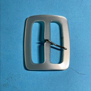 Vintage White Mother of Pearl Look Belt Buckle